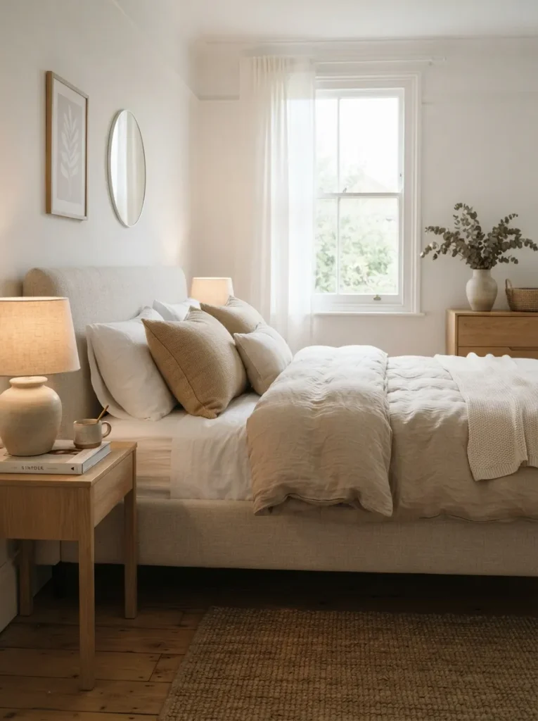 Best bed sheets for comfortable sleep in a serene neutral bedroom