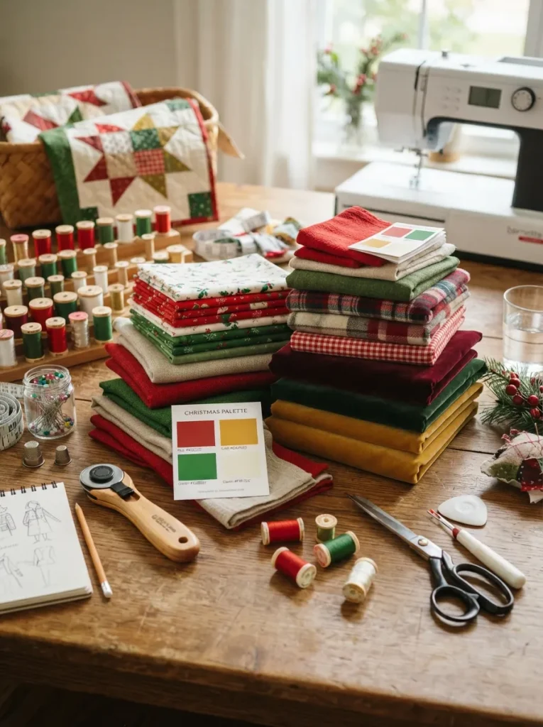 Fabric selection with sewing tools
