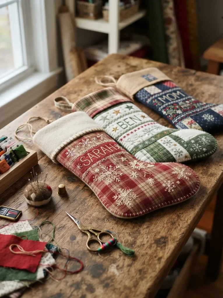 Handmade_Christmas_stockings_on