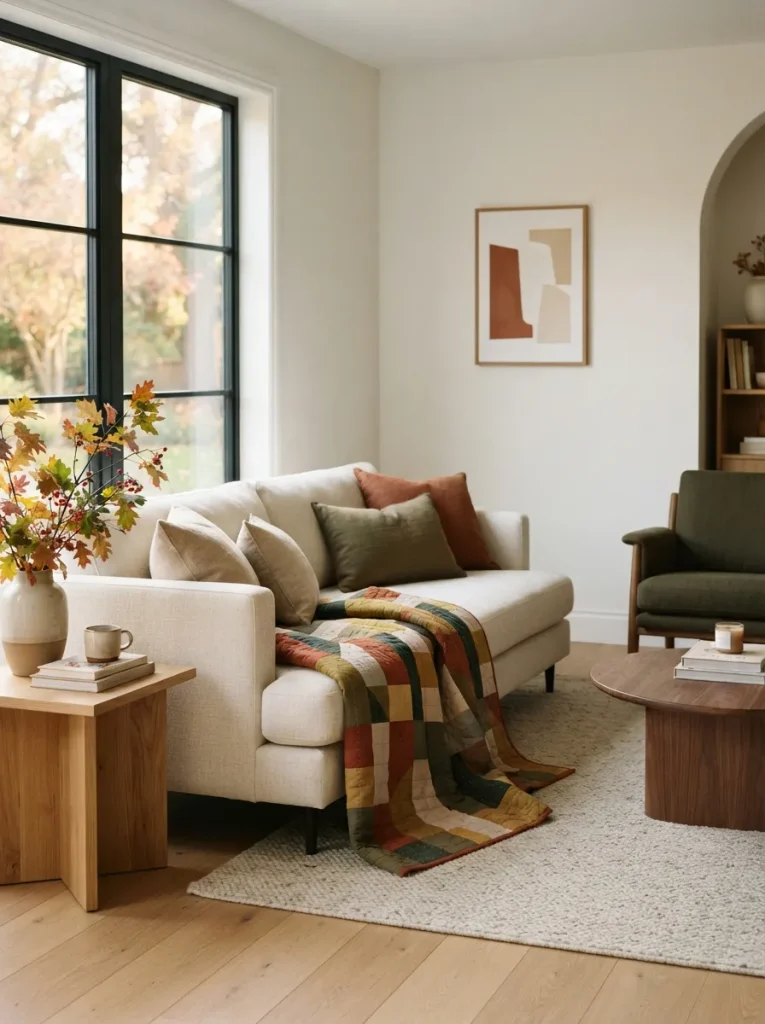 12 fall quilt pattern ideas with modern autumn quilt