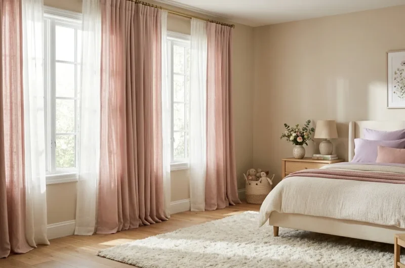 girls bedroom curtains ideas